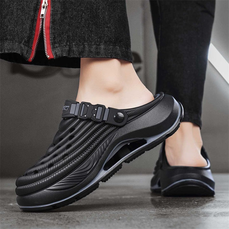 Beach Closed Toe Non-slip Thick Bottom Slip-on Slippers