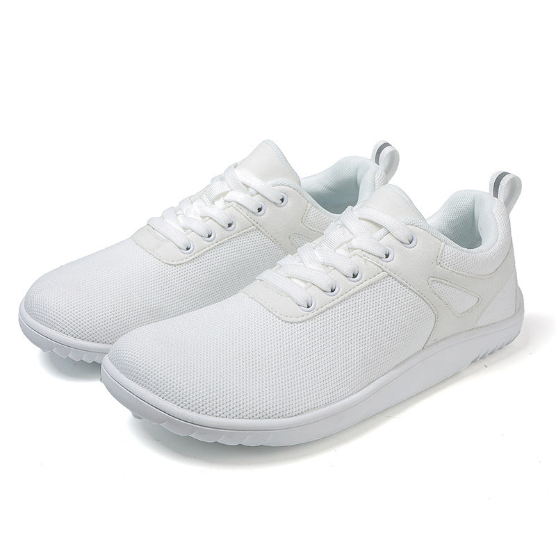 New Wide-toe Running Sports Soft Bottom Indoor Bare Feet Casual Shoes Flying Woven Breathable Mesh Shoes