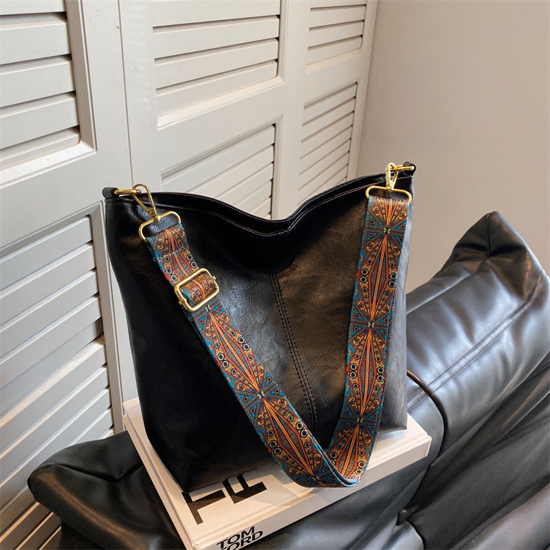 Fashion Large Capacity Bag Women's Crossbody Bucket Bag