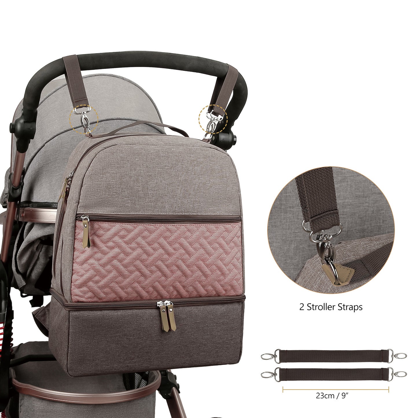 Mother And Child Travel Mummy Bag Outdoor Dining Baby Insulated Backpack