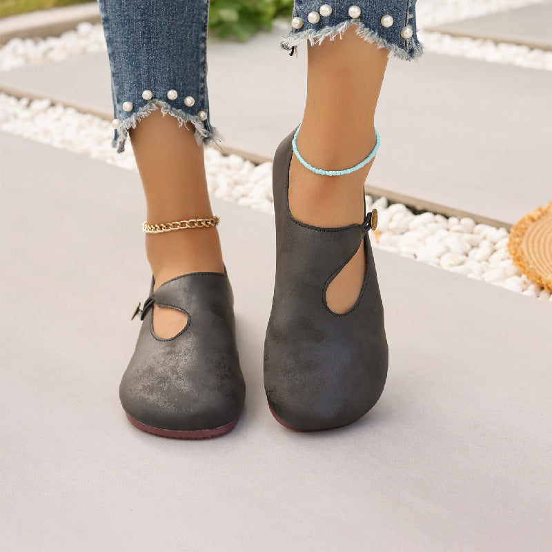 Slip-on Soft Bottom Lazy Doug Shoes Flat Round Head Leisure Women's Shoes