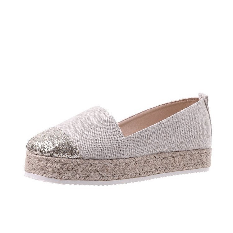 Plus Size Breathable Canvas Shoes Flat
