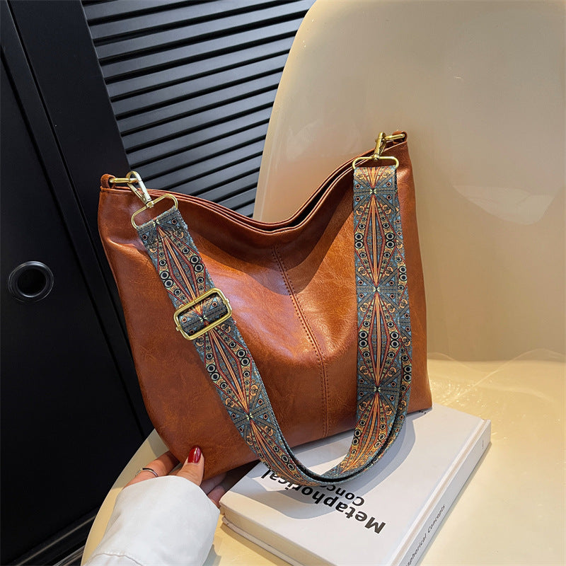 Fashion Large Capacity Bag Women's Crossbody Bucket Bag