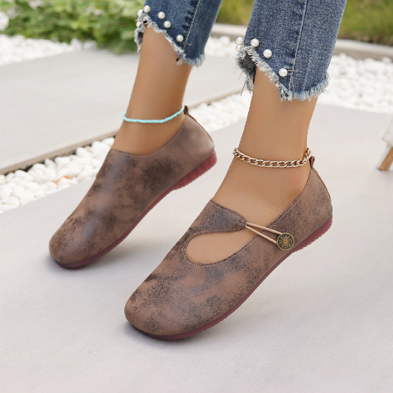 Slip-on Soft Bottom Lazy Doug Shoes Flat Round Head Leisure Women's Shoes
