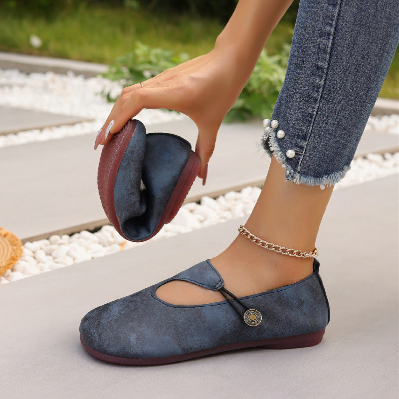 Slip-on Soft Bottom Lazy Doug Shoes Flat Round Head Leisure Women's Shoes