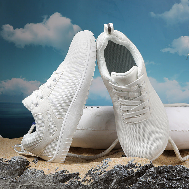 New Wide-toe Running Sports Soft Bottom Indoor Bare Feet Casual Shoes Flying Woven Breathable Mesh Shoes