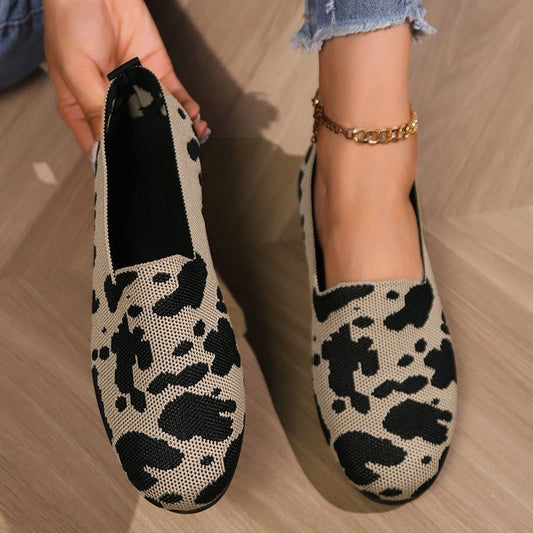 European And American Foreign Trade Plus Size Knit Breathable Low-top Shoes Women