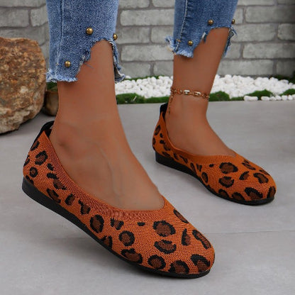 European And American Foreign Trade Plus Size Knit Breathable Low-top Shoes Women