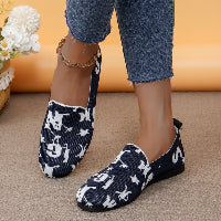 European And American Foreign Trade Plus Size Knit Breathable Low-top Shoes Women