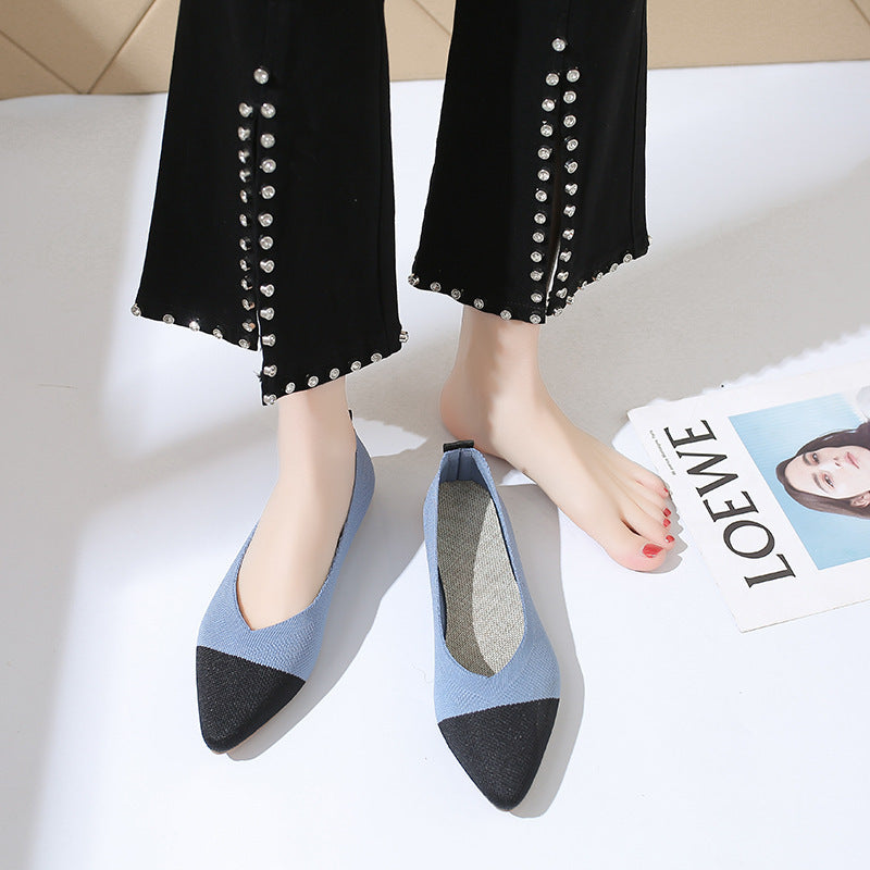 Flat Solid Color Hollow Korean Style Shoes
