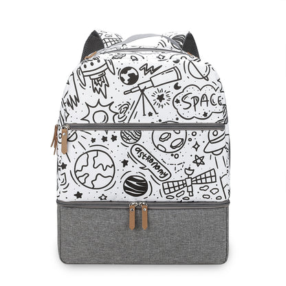 Mother And Child Travel Mummy Bag Outdoor Dining Baby Insulated Backpack